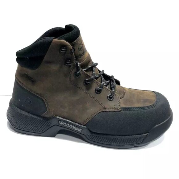 Wolverine Men's Carom CarbonMAX Work Boots Brown, Size 11.5 EW